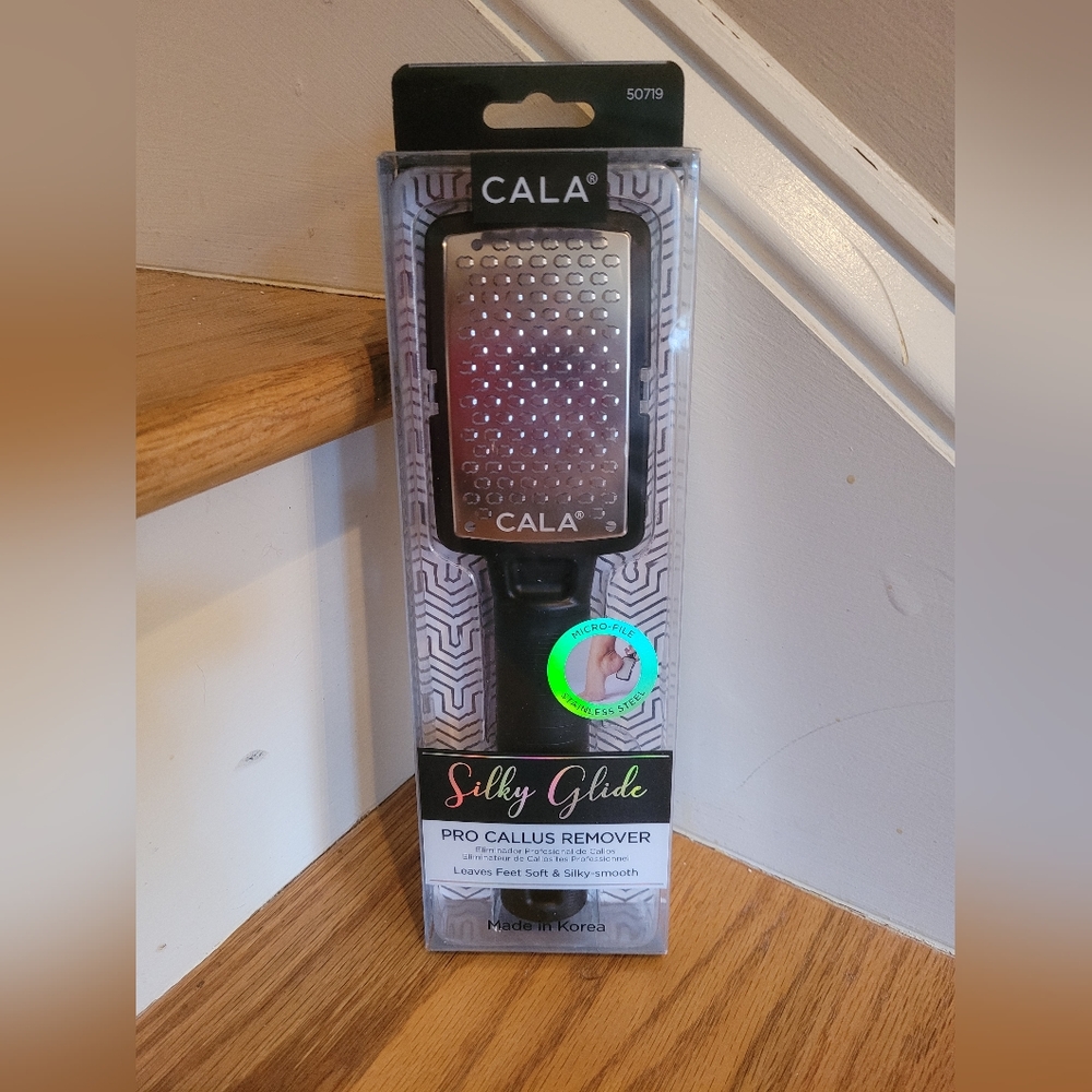 NEW Black Cala Pro Callus Remover Foot File with Removable Cover